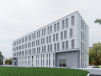 现代厂房 现代厂房 现代工业厂房 多层厂房 厂房建筑 现代简约厂房