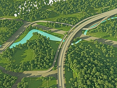 现代道路 现代高速上下匝道