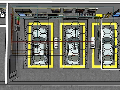 现代简约汽车4S店 汽车 洗车 自助洗车 洗美设备 洗车设备