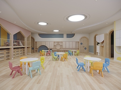现代原木幼儿园 幼儿园教室
