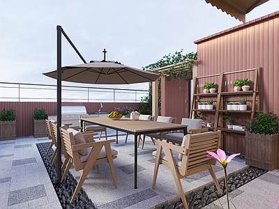 现代庭院 别墅庭院 乡村庭院 民宿庭院 屋顶花园 秋千