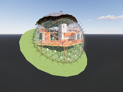 现代其他景观小建筑 创意建筑 球星小品建筑