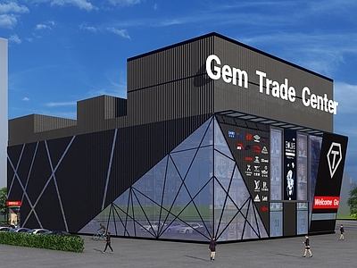 现代酒店建筑 商业建筑 商业酒店 商场 办公楼