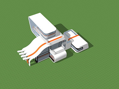 现代风格建筑 创意景观建筑 集装箱建筑 太空舱建筑