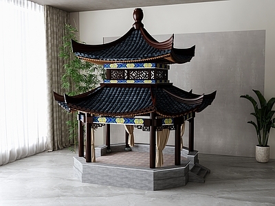 新中式古建 新中式凉亭古建筑
