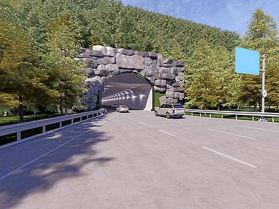 现代道路 现代高速隧道