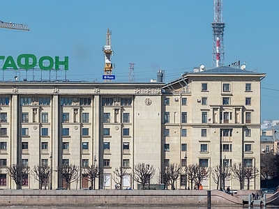 现代街道外景 商业街外景