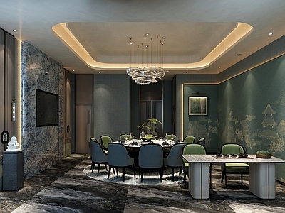 新中式中餐厅 中餐包间