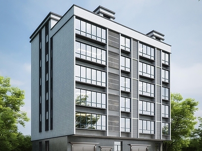 现代其他住宅外观 现代民房住宅建筑
