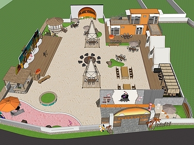 现代其他休闲娱乐空间 营地 落日营地 沙滩营地 景观改造 乡村振兴