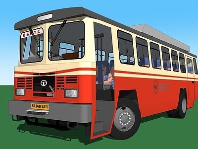 汽车 公交车 bus 老式公交车