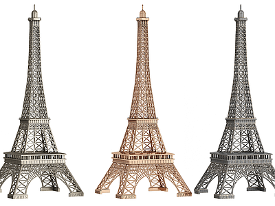 中古法式摆件组合 Eiffel 埃菲尔铁塔摆件 雕塑摆件 工艺品摆件