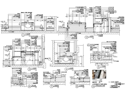 现代屋顶花园 花园景观 屋顶花园展示区 施工图