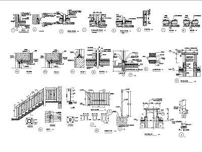 建筑综合节点 建筑通用节点图 大样图 施工图