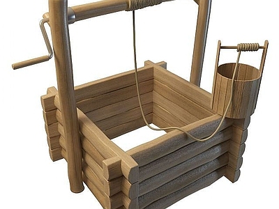 现代其他景观小品 井棚