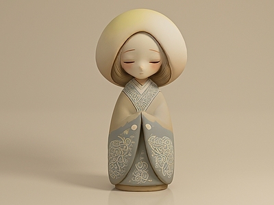 女人 女子侍女 雕塑摆件饰品 装饰美陈打卡 展览展示展品 道具游戏