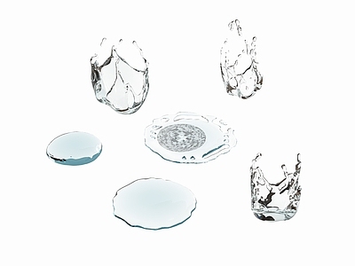 现代摆件组合 现代摆件组合 水渍 水滴 水珠 水面 水流 液体