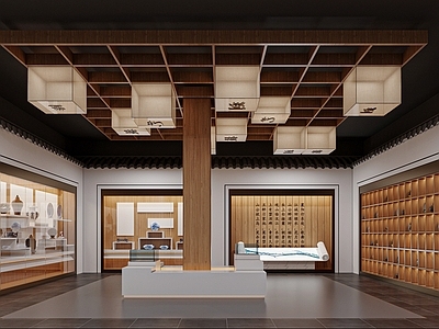 现代博物馆 现代风格展厅 新中式展厅