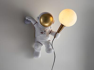 中古现代壁灯 宇航员壁灯 太空壁灯