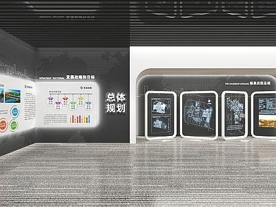 现代科技展厅 现代城市规划展厅