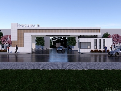 现代入口大门 厂区入口大门 小区入口大门 公园入口大门 公司入口大门 学校入口大门