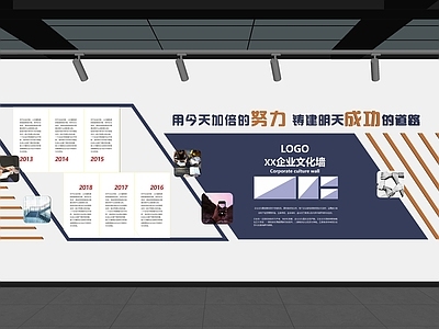 现代文化墙 企业文化墙 企业走廊文化墙