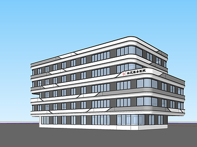 现代医院建筑 现代风格 社区医院