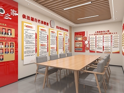 现代文化墙 党员活动室 党建会议室 党建文化墙 党建室 人大代表之家