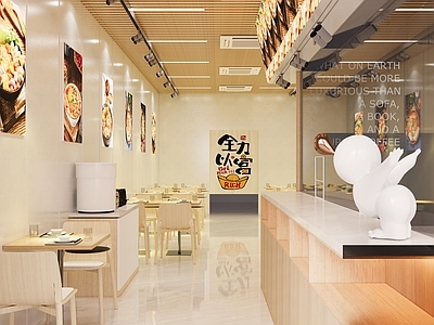 现代快餐店 烧腊店 小吃快餐店明档