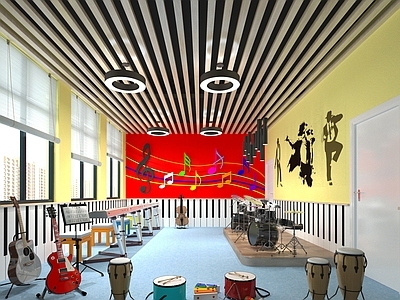 现代教室 音乐教室 乐器