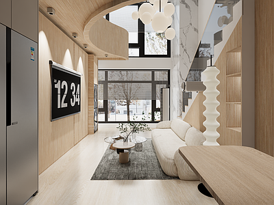 现代简约公寓 LOFT 双层公寓 现代简约公寓 民宿
