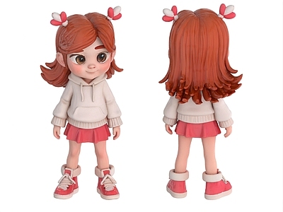 女人 卡通女孩 卡通少女 小女孩
