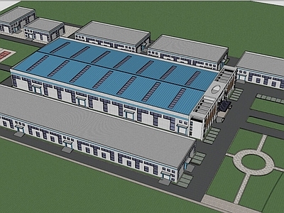 现代其他工业建筑 工业厂房