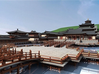 中式古建筑宫殿