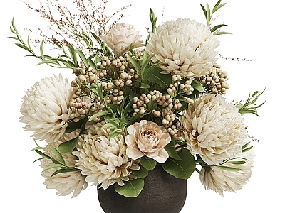 新中式侘寂花艺 花瓶 花艺 花束 插花