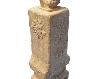 现代其他景观小品 柱子