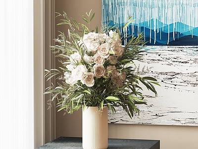 现代花艺 花卉摆件 花瓶花艺 鲜花 装饰画 花卉花艺