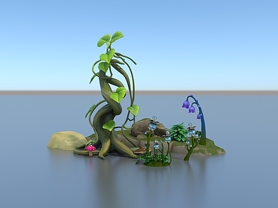 藤蔓 藤蔓 卡通藤蔓 石头 植物 卡通植物 Q版 卡通石头手绘石头 卡通素材卡通元素