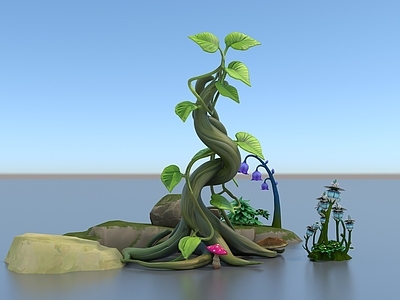 藤蔓 藤蔓 卡通藤蔓 石头 植物 卡通植物 Q版 卡通石头手绘石头 卡通素材卡通元素