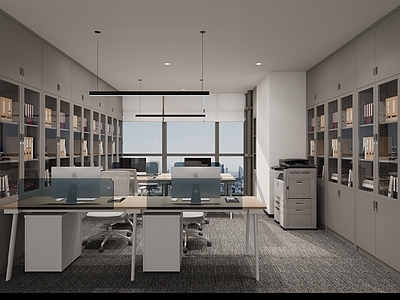 现代简约其他办公空间 财务