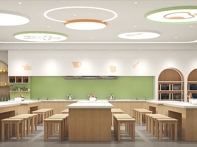 现代教室 现代烹饪教室 烘培教室 现代厨艺教室