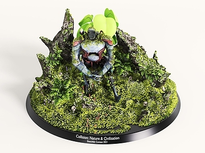 现代其他景观小品 景观绿植摆件 景观小品 微缩景观 景观雕塑
