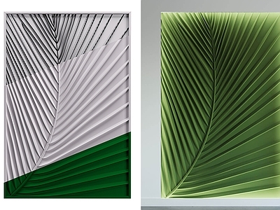 现代挂件 石膏挂画挂件 立体石膏画墙饰挂 极简树叶墙饰浮雕 石膏墙饰浮雕装饰 树叶石膏墙饰挂件