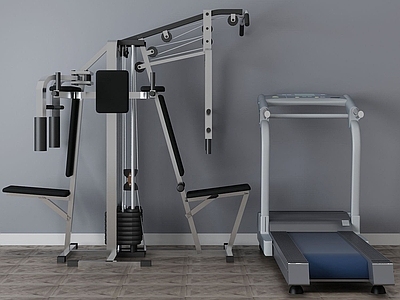 现代健身房健身器材