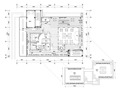 现代中餐厅 主题餐厅 户外餐厅 施工图