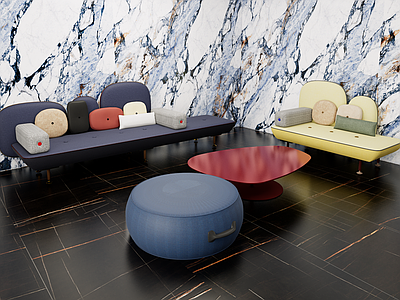 现代中古多人沙发 组合沙发 moroso