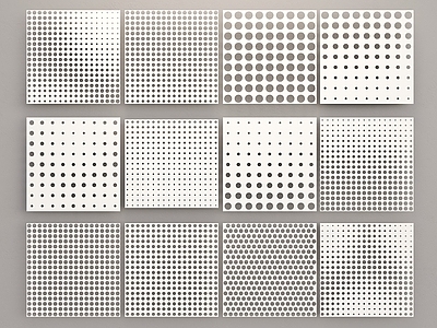 建筑材料 渐变孔铝板 随机冲孔板 穿孔护墙板 镂空板 冲孔铝板