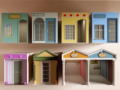 现代商场建筑 商场门头