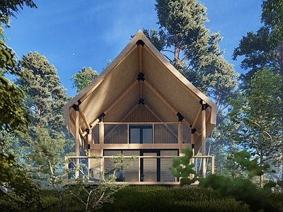 现代原木树屋 原木帐篷 森林帐篷木屋 沙漠帐篷木屋 文旅网红帐篷