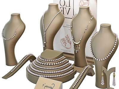 意式轻奢珠宝店 珠宝 珠宝展柜